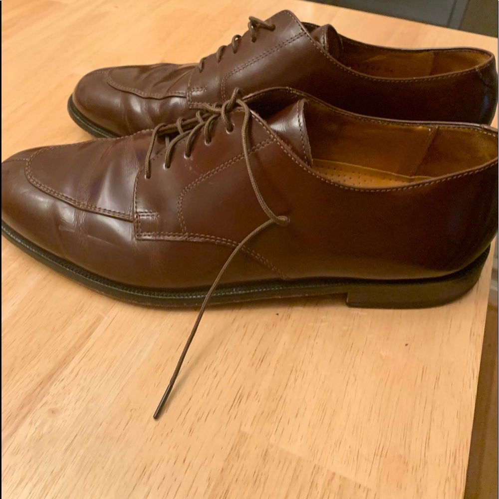 Cole Haan Barley worn size 11 brown dress shoes
